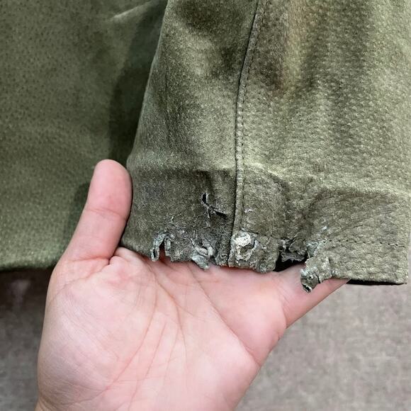 Global Identity Green Leather Skirt Oktoberfest Size 5/6 - Picture 4 of 11